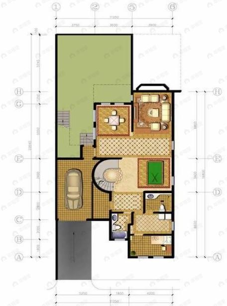 北京半岛5室3厅6卫户型图