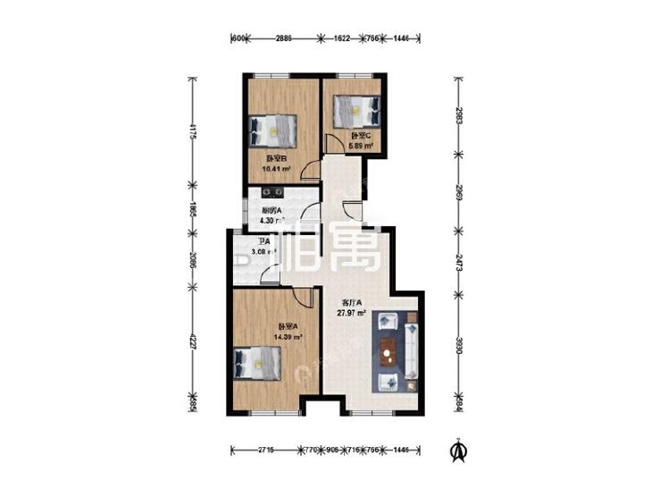 整租·首创新悦都(一区)