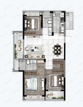 桐韵家园4室2厅2卫户型图