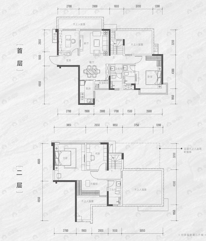 旭辉江来4室2厅3卫户型图