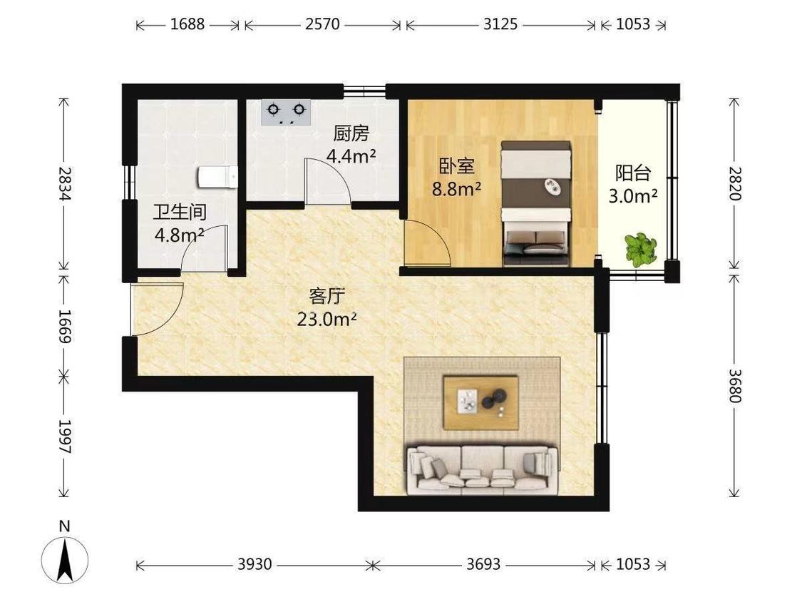 整租·康大风和日丽(小区)