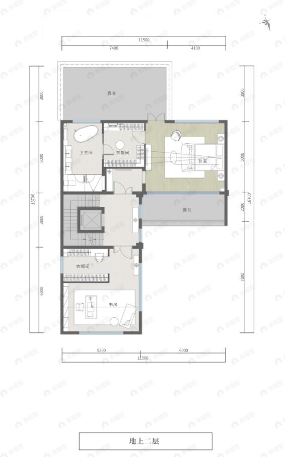 府右十八号7室4厅8卫户型图
