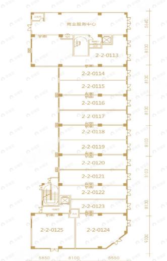 1室1厅1卫建面35m²南户型图