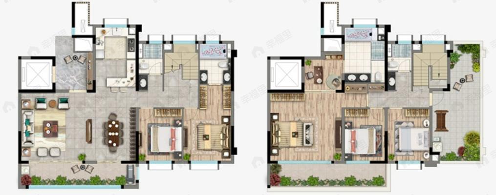 世茂大东海同晖府5室2厅4卫户型图