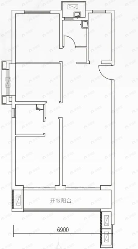 南飞鸿玖玺大观3室2厅2卫户型图