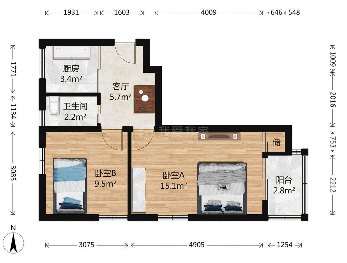 整租·五路通北街3号院