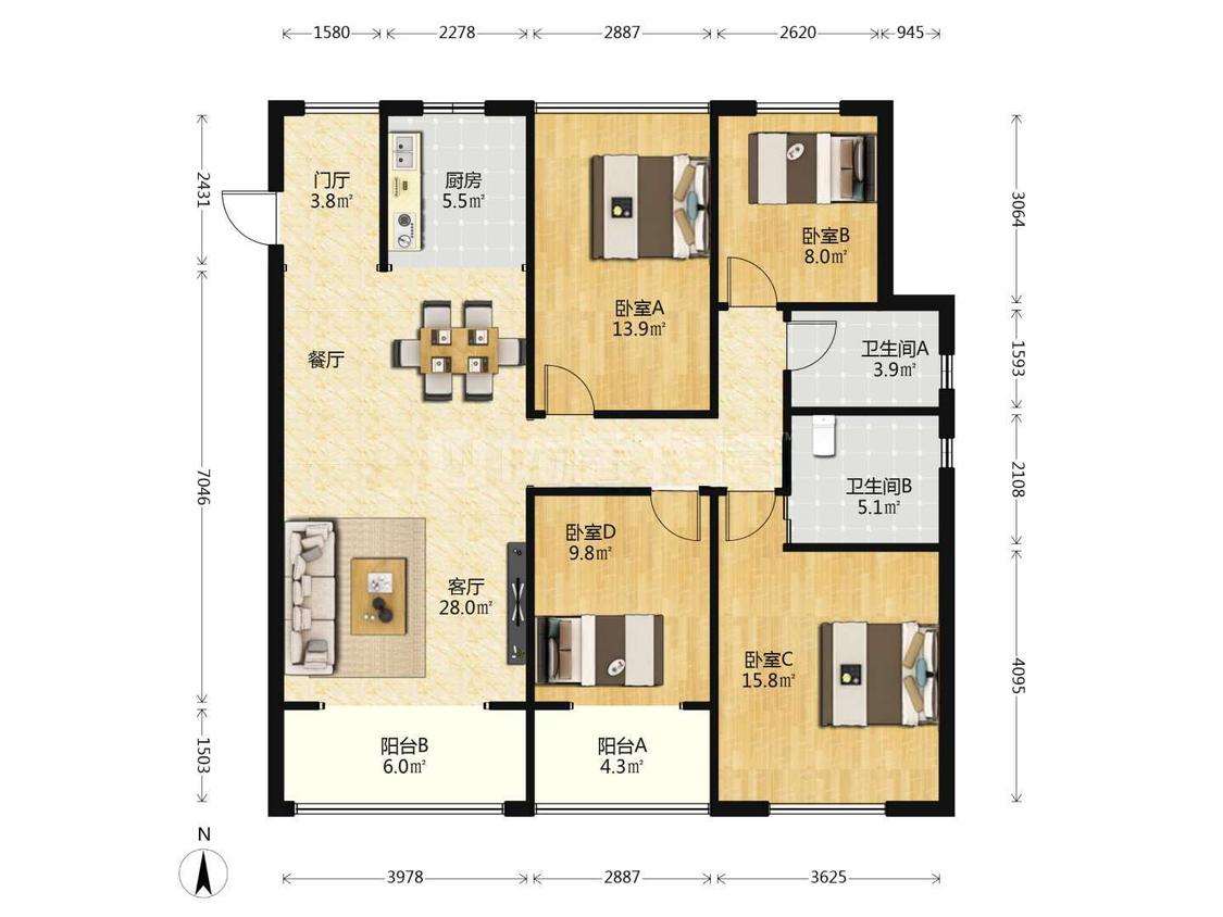 整租·中晟溪城