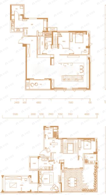 金绣铭座4室3厅4卫户型图