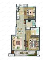 港中旅和乐小镇2室2厅2卫户型图