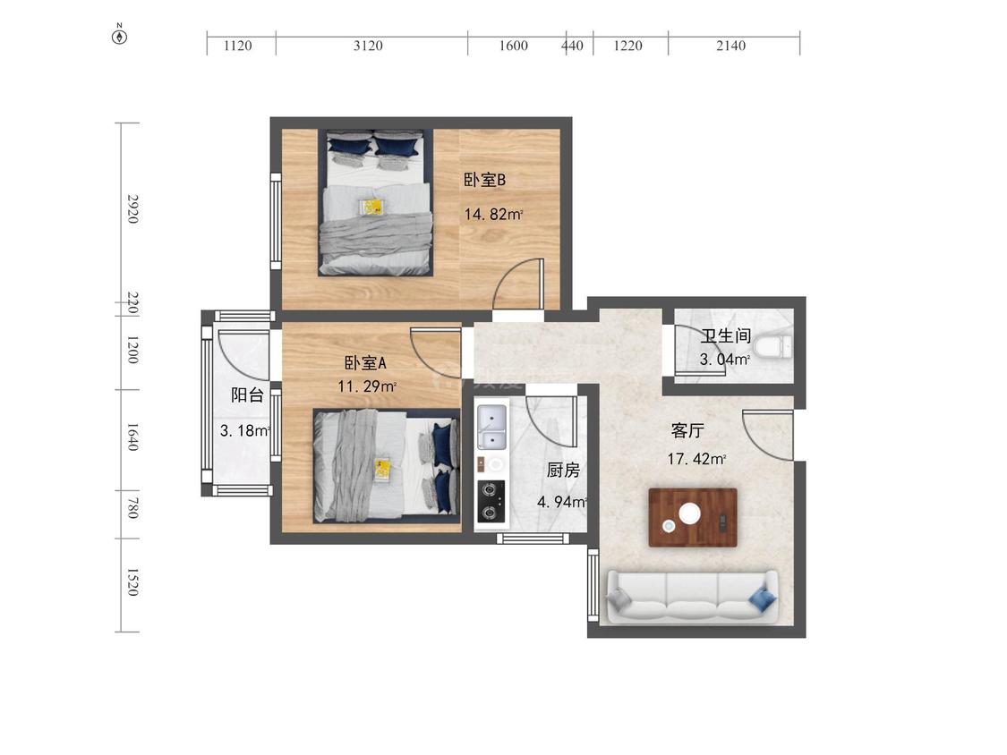 整租·百合园(丰台)