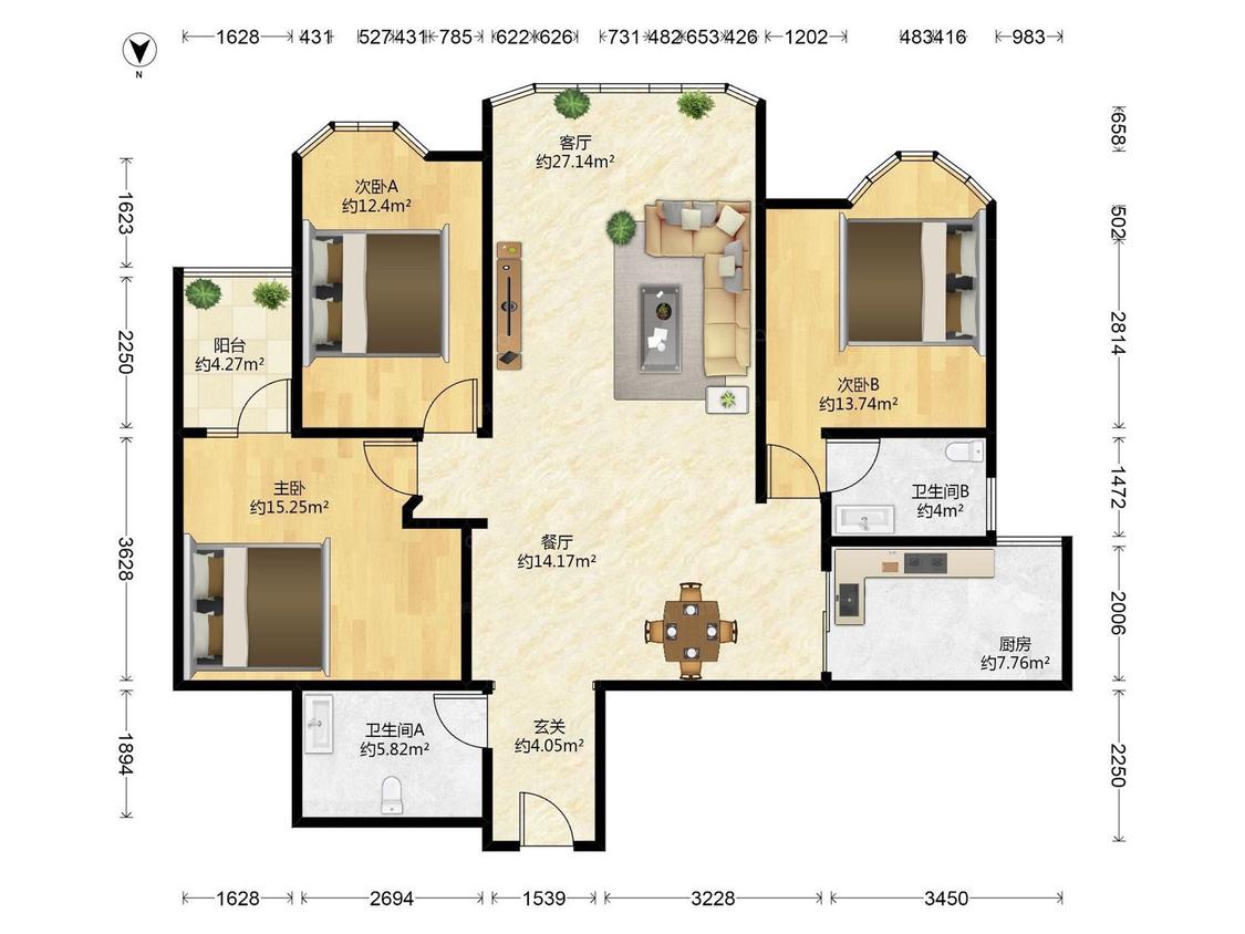 整租·皇冠花园(一期)