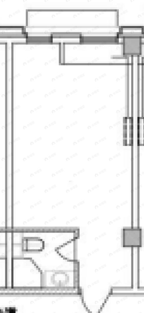 1室1厅1卫建面51m²西|北户型图