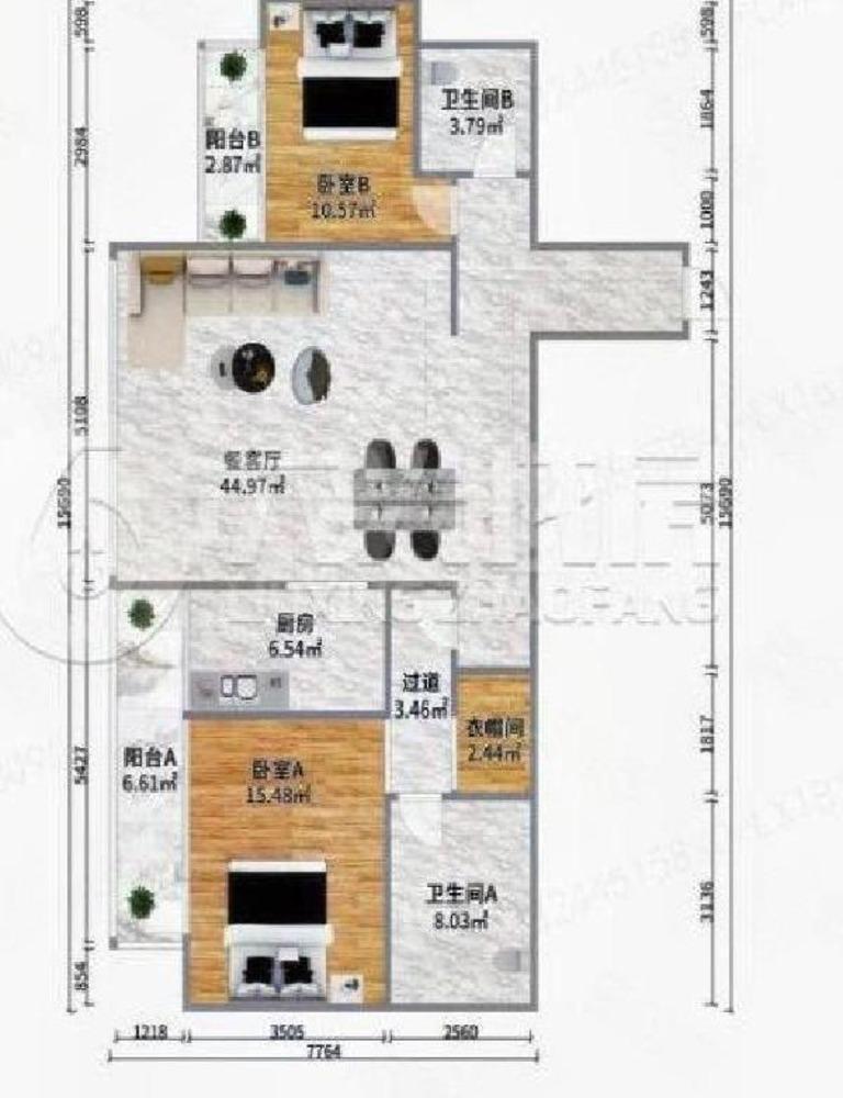 整租·华侨城苏河湾行政公馆(二期)