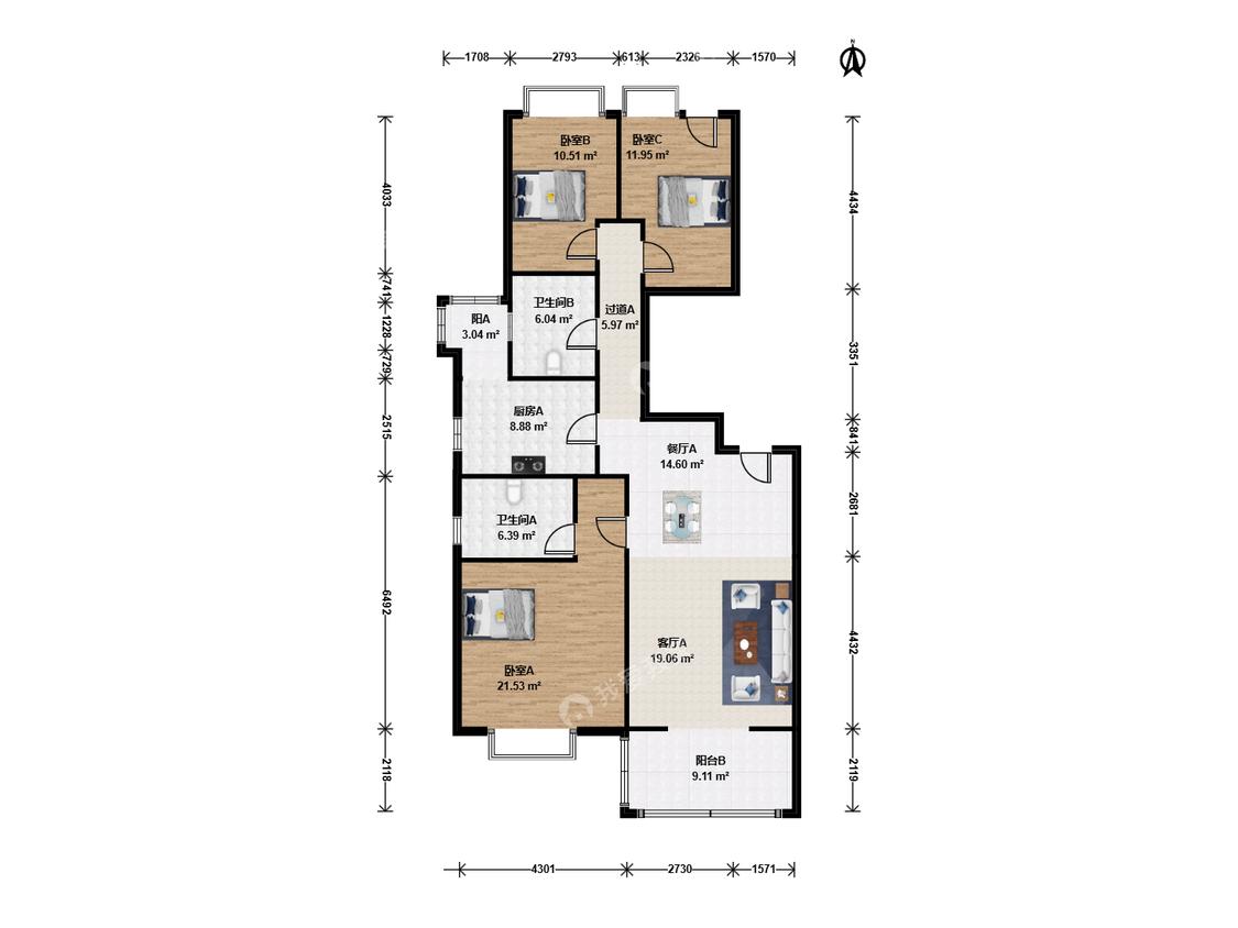 整租·涟城(二期)