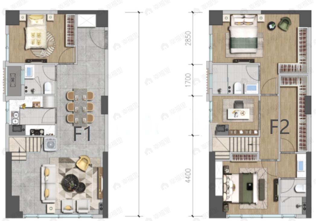 莱安领域4室2厅3卫户型图