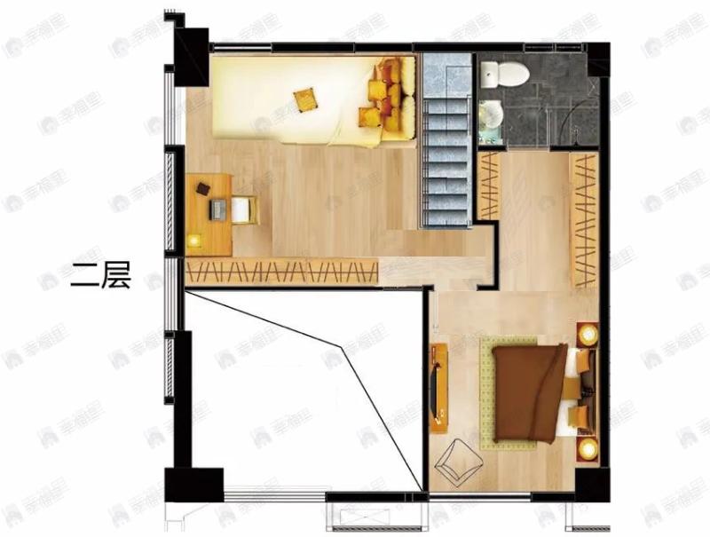 马利来名人府3室2厅2卫户型图