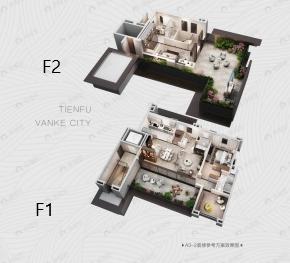 4室2厅3卫建面108平户型图