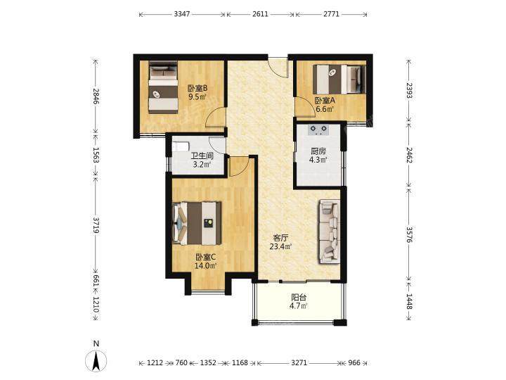 整租·尧辰景园
