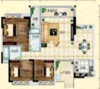 凯旋荟3室2厅2卫户型图