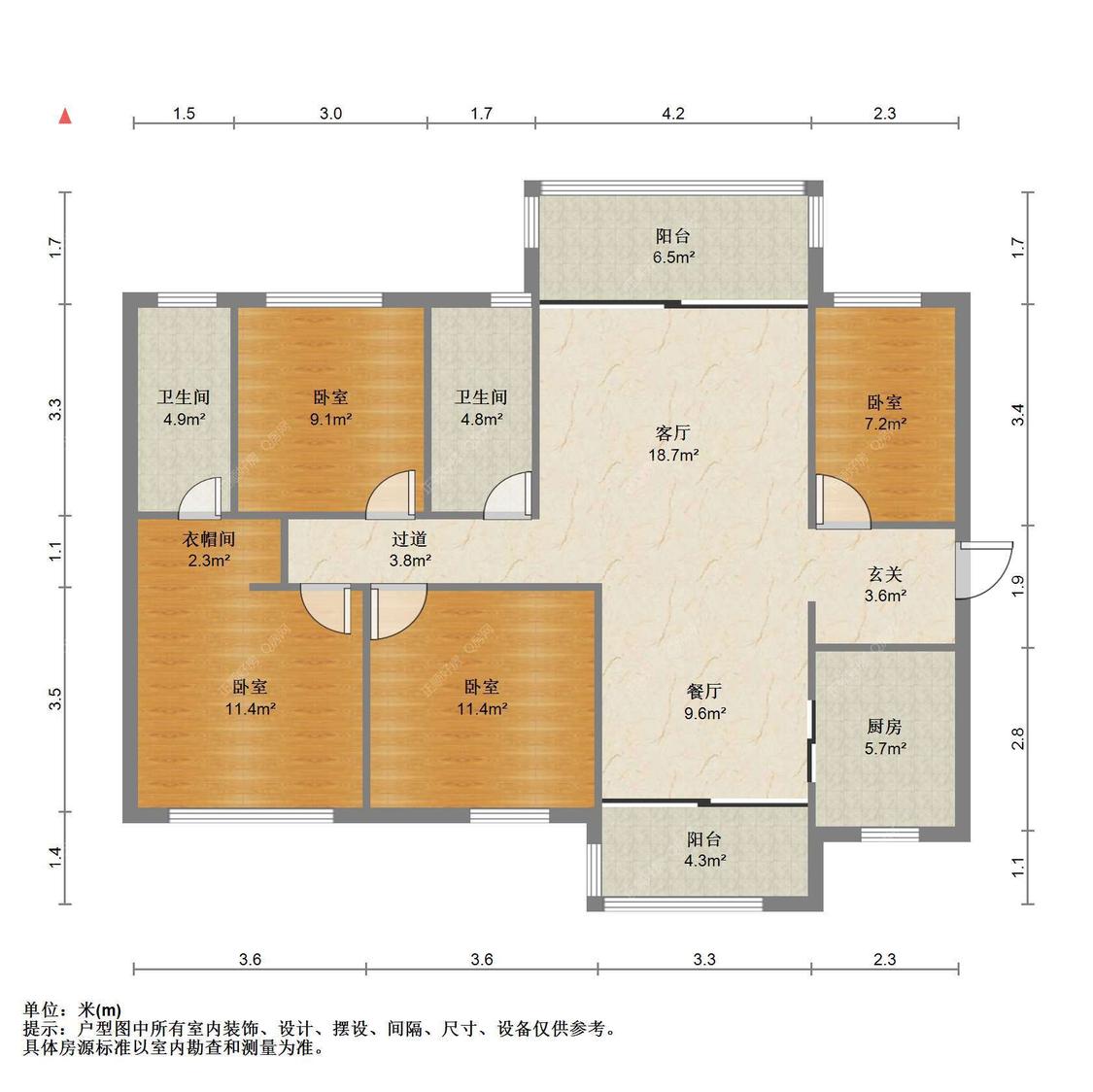整租·时代山湖海(兼得)