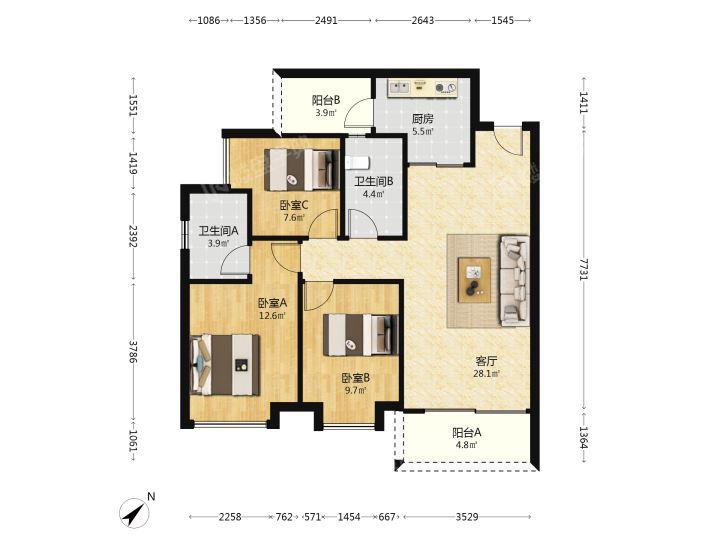 整租·保利花海湾