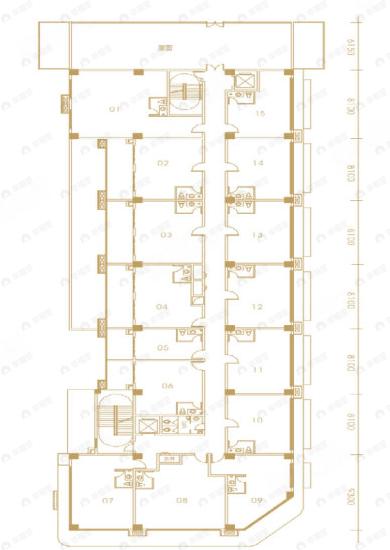 久悦里1室1厅1卫户型图