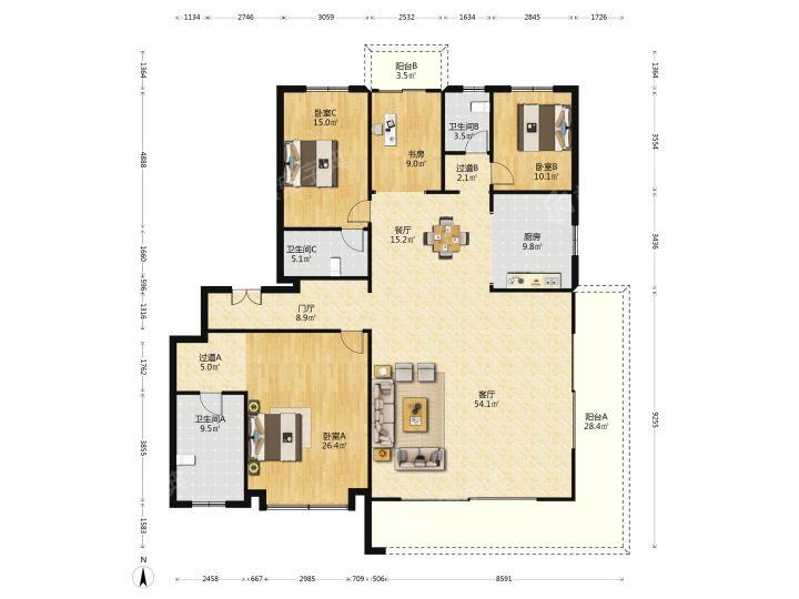 整租·中国铁建万科翡翠国际(西区)