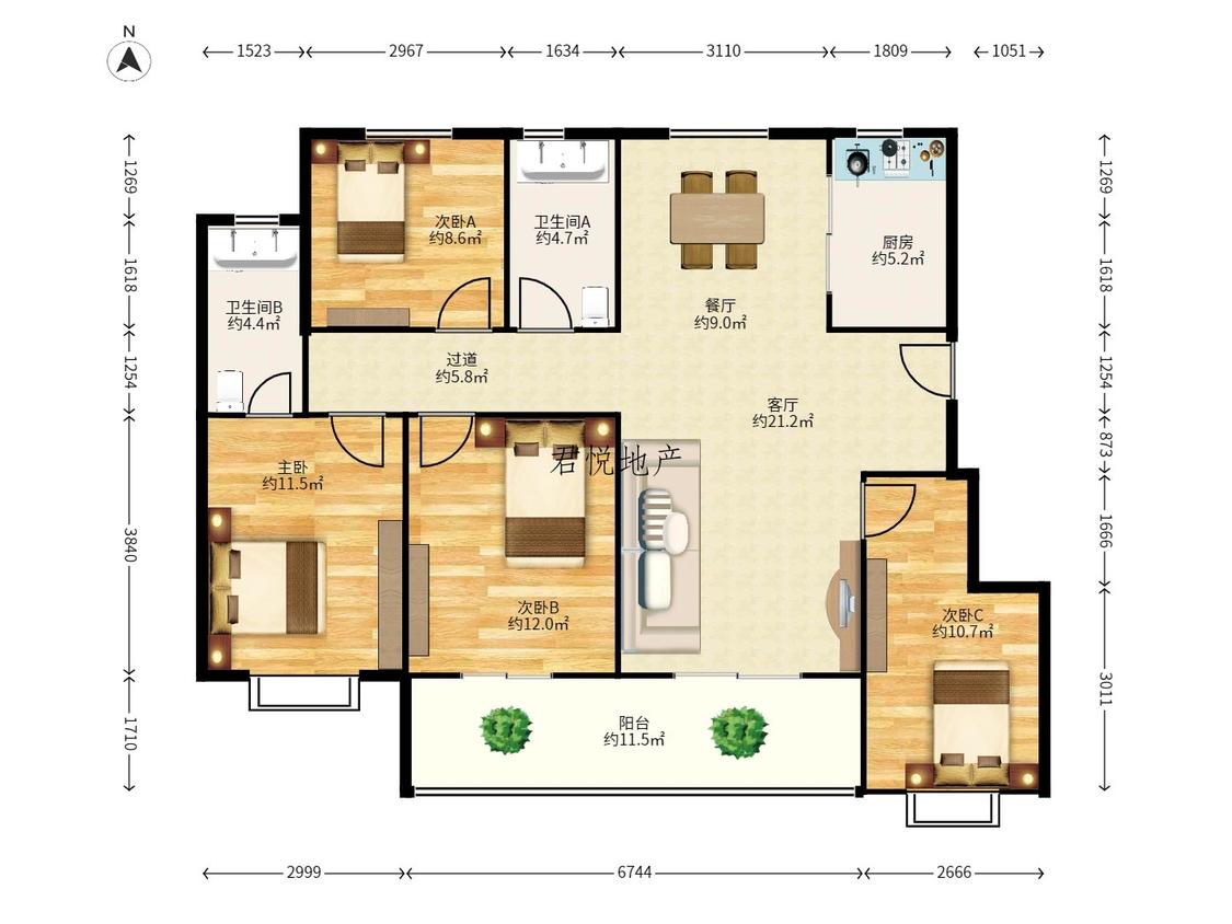 整租·龙湖坤和朗润园
