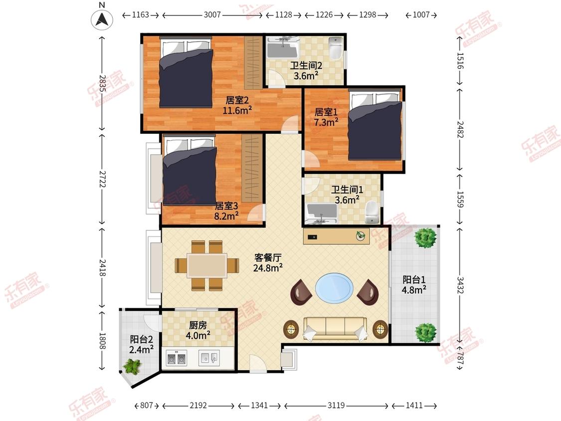 整租·中粮云景花园(南区)