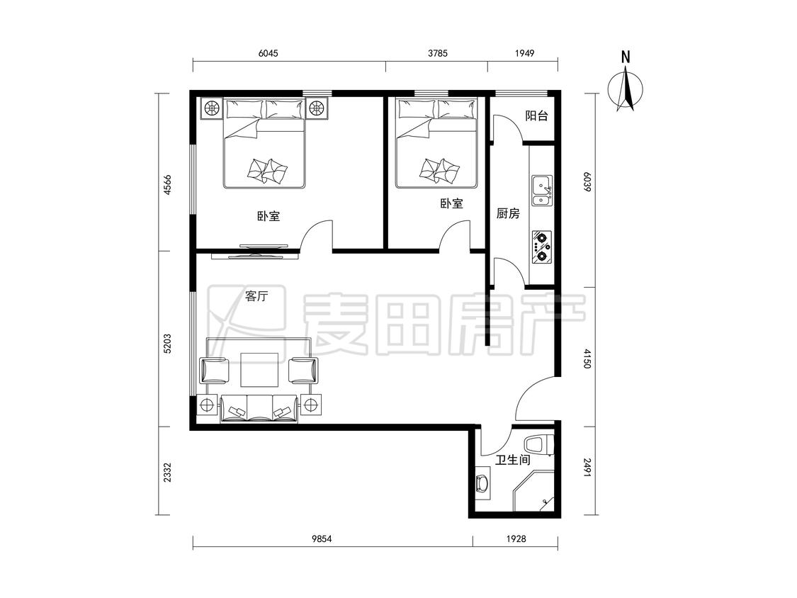 整租·润枫德尚苑