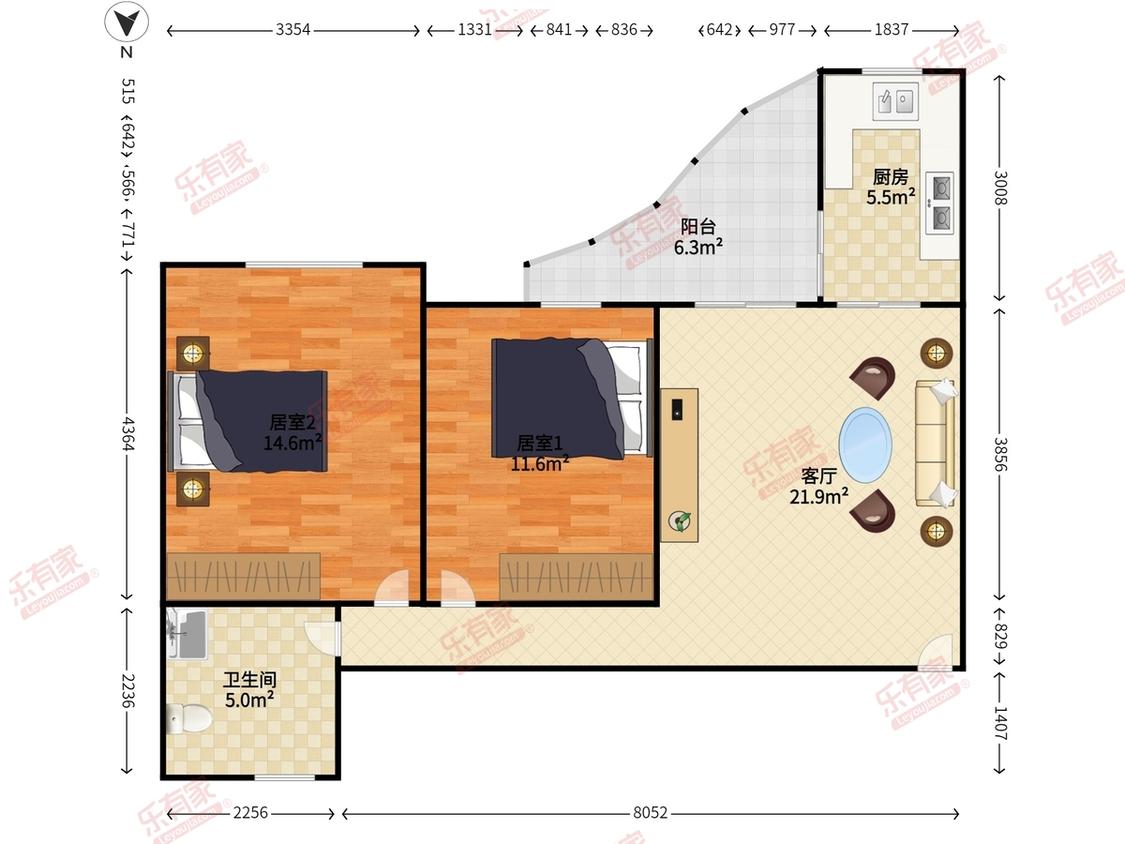 整租·嘉悦名都名校1号
