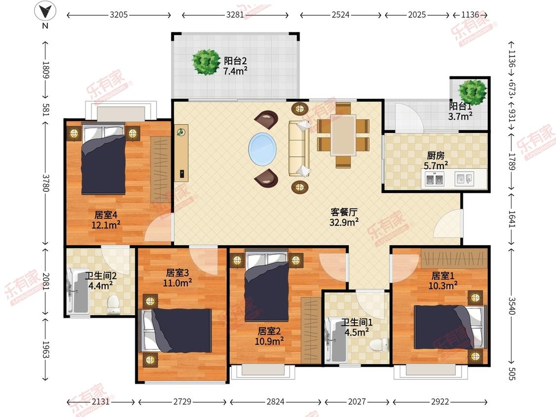 整租·广州融创文旅城(雪域华府B3区)