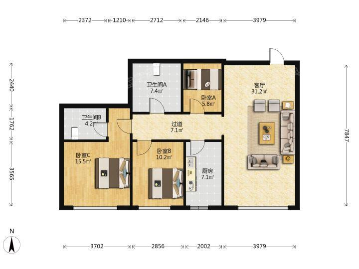 整租·万达公馆