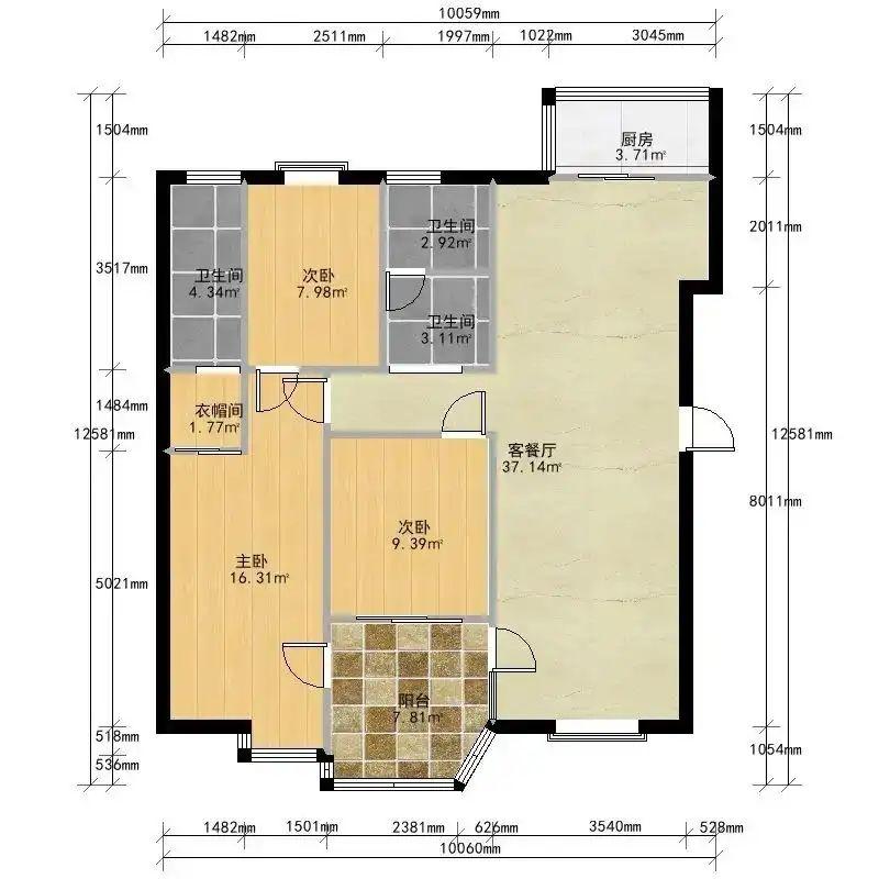 整租·绿中海明苑(三期)