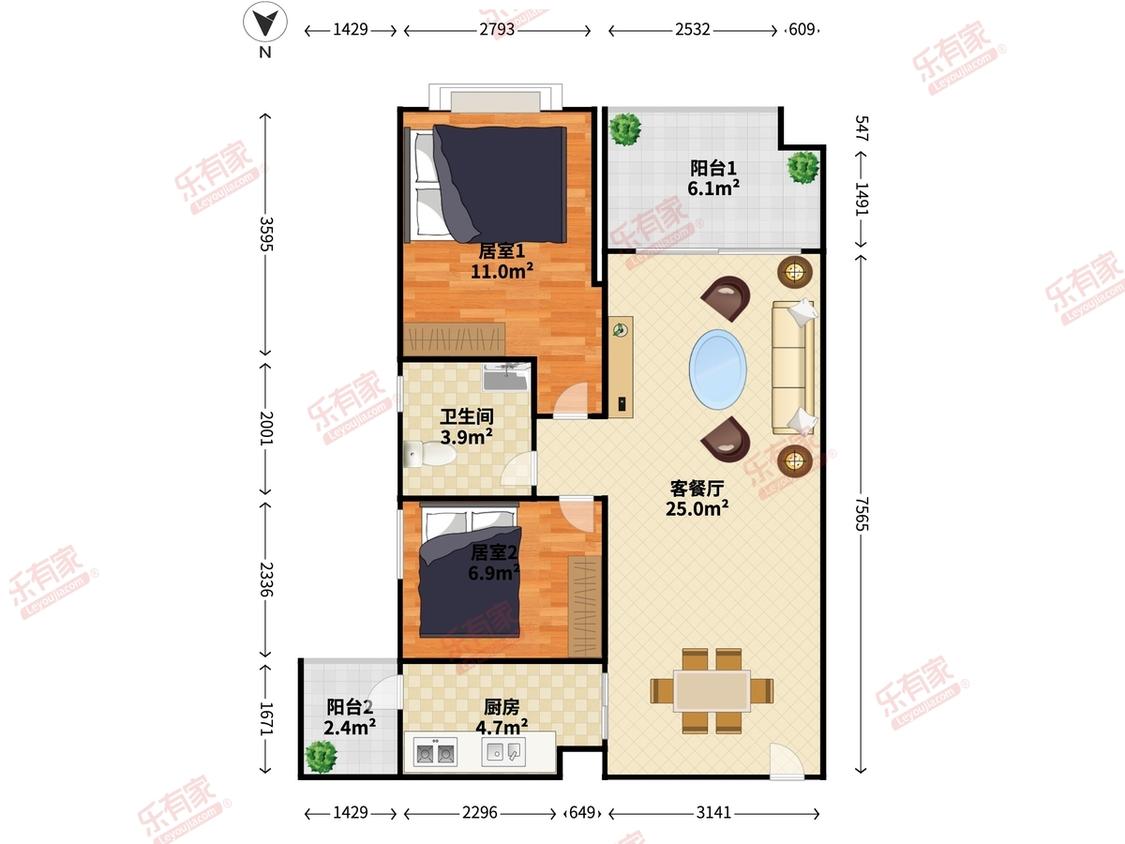 整租·凯茵又一城(花漾集)