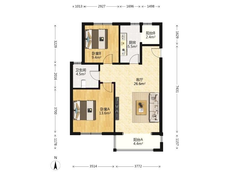整租·鸿坤理想城(礼域府)