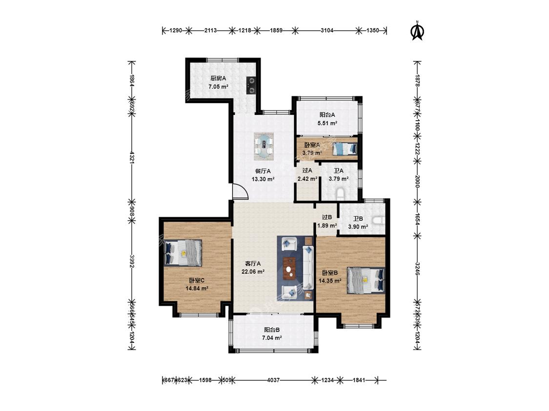 整租·城开新都雅苑