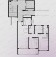 中海观文澜3室2厅2卫户型图