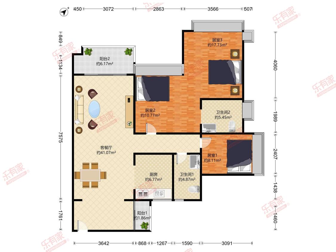 整租·凯茵又一城(山峦)