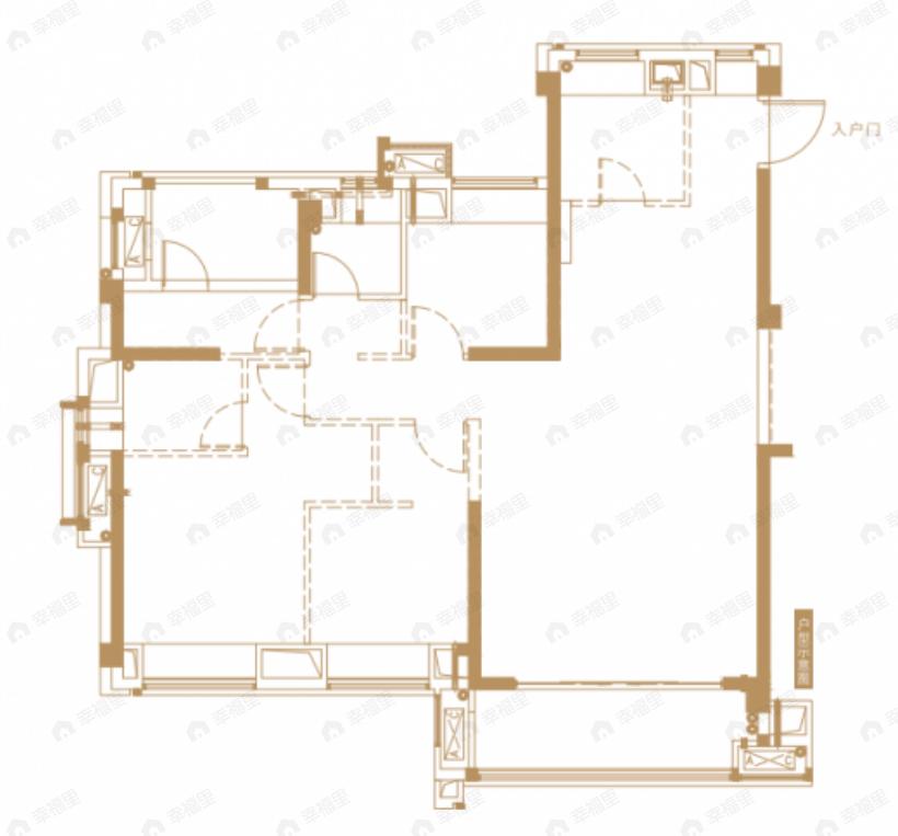 阳光城融侨榕心锦江4室2厅2卫户型图