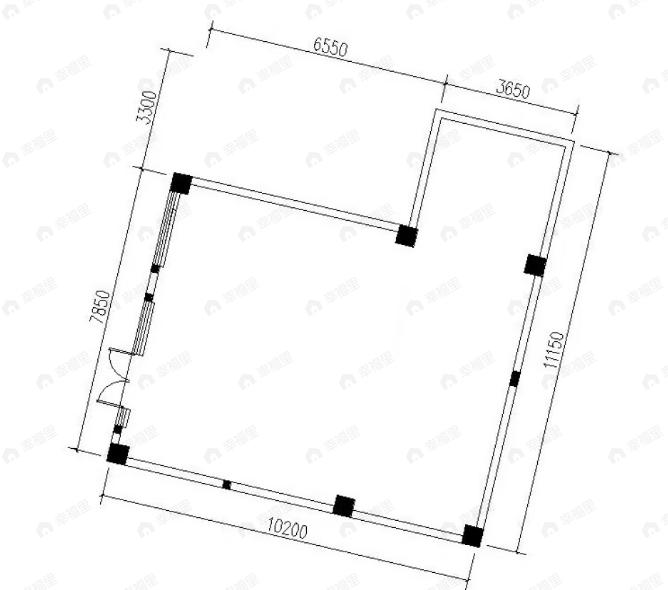 1室1厅建面94平西户型图