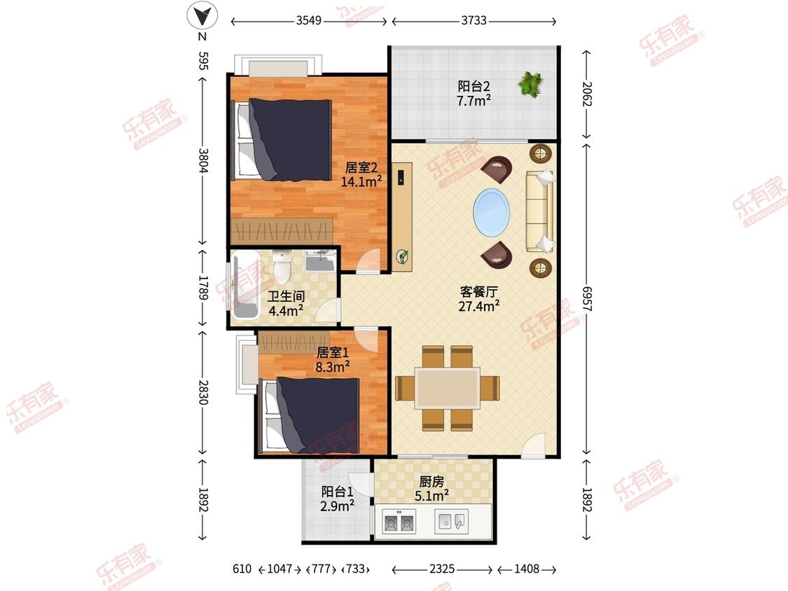 整租·裕龙君汇