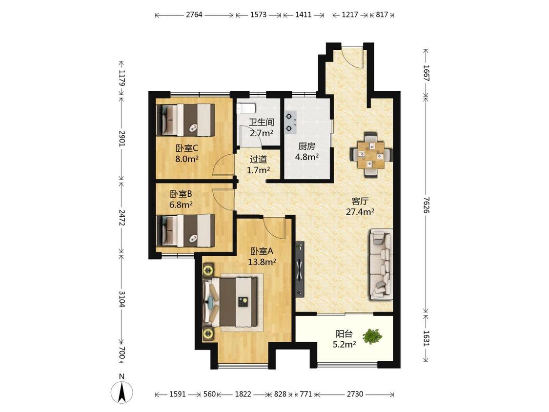 整租·海峡城云玺湾