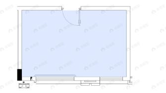 1室1厅建面45平户型图
