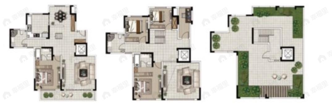 城乡居壹号苑5室2厅4卫户型图