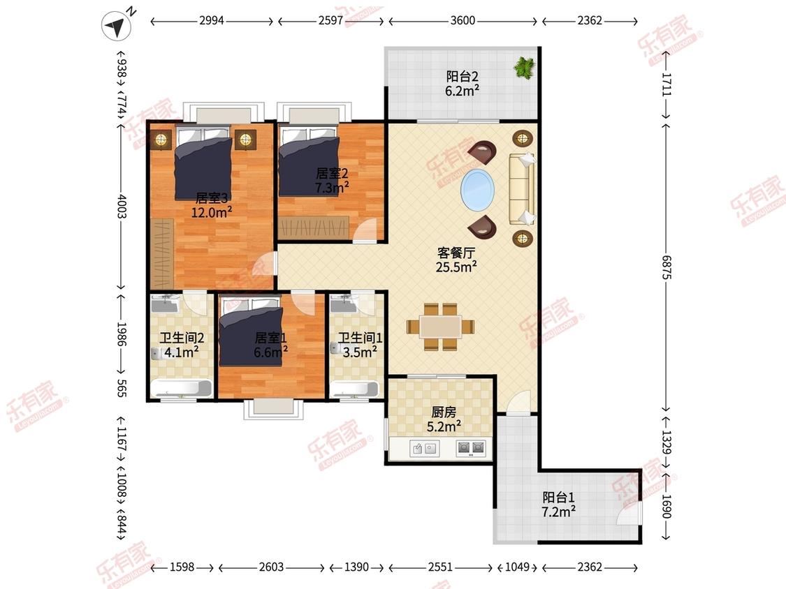 整租·实地璟湖城百合家园