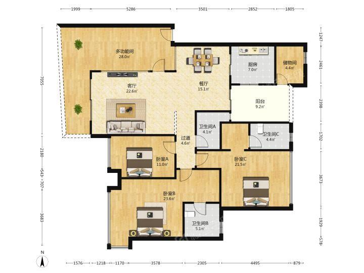 整租·广州雅居乐花园