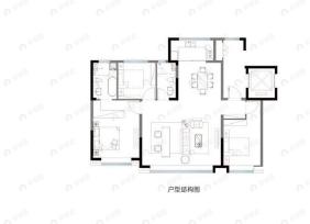 秦基高铁1号院3室3厅2卫户型图