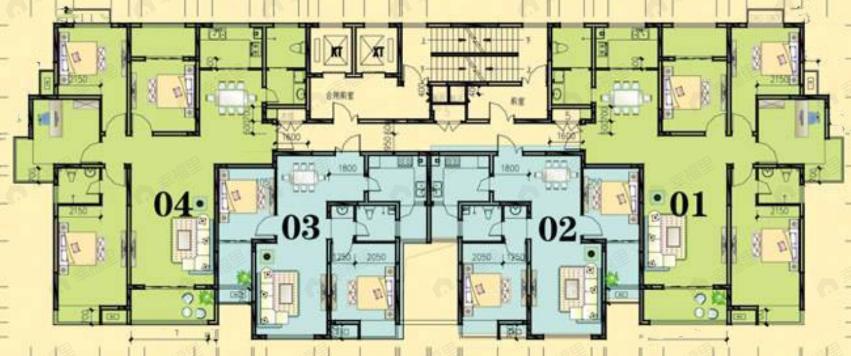 国贸大厦1室1厅户型图