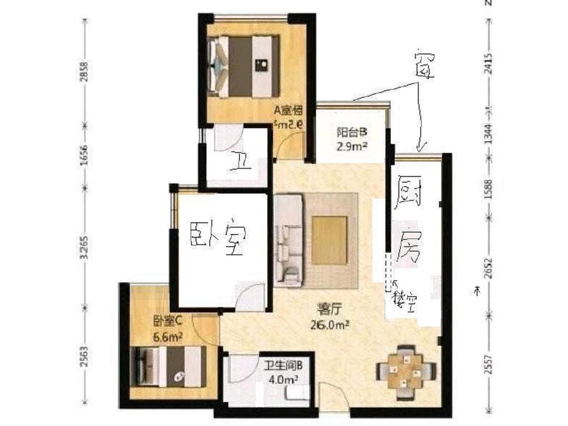 整租·保利江上明珠(乐园)